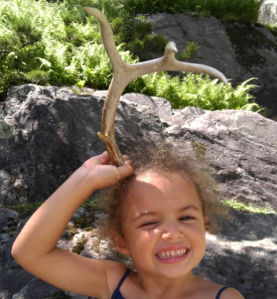 My daughter found a deer antler on a hike. An all-time favorite object of hers.